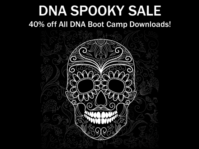 Now through Halloween, save 40% on all DNA Boot Camp digital downloads during the Spooky Sale at Hack Genealogy!