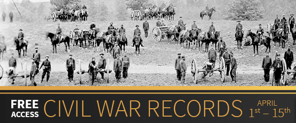 Now through April 15th, get free access to MILLIONS of records in the Civil War Collection at Fold 3 - get the details at Genealogy Bargains