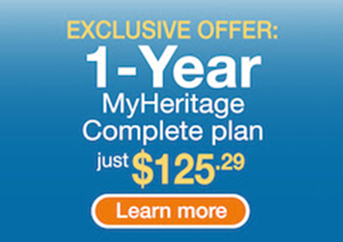 MyHeritage Complete Plan 50% kedvezmény a Genealogy Bargains