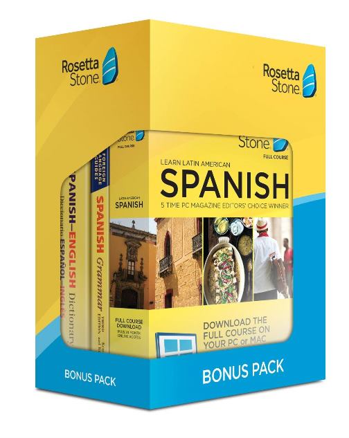 Save 61% on Rosetta Stone Bonus Pack! Learn French, German, Italian or Spanish with this 24 Month Subscription + Lifetime Download + Book Set. Regularly $299.00, now just $118.00!