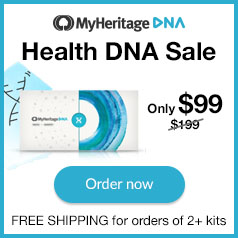 LOWEST PRICES OF THE YEAR! Save 50% on MyHeritage DNA Health + Ancestry DNA test kit - just $99! MyHeritage DNA Magical March Sale on NOW!