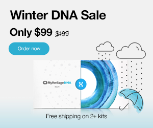Save 50% on MyHeritage DNA Health + Ancestry DNA test kit during the MyHeritage DNA Winter Sale! "MyHeritage DNA Health+Ancestry gives you all the features of a MyHeritage DNA Ancestry-Only test, and adds a whole new dimension with insights into your genetic risk for developing certain conditions. Explore your ethnic origins, find new relatives, and gain valuable health insights to empower you and your family. MyHeritage DNA is proud to be enhancing the lives of people around the world."  Regularly $199, now just $99! BONUS! Purchase 2 or more MyHeritage DNA test kits and standard shipping is FREE! Sale valid through Monday, March 2nd.
