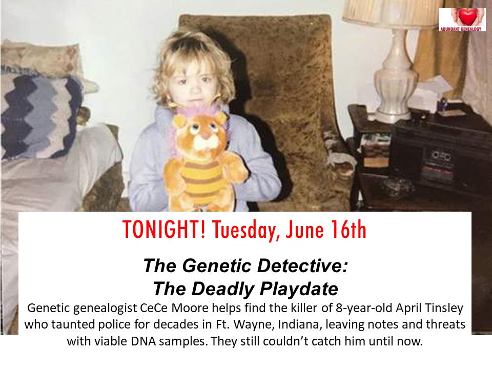 The killer of 8-year-old April Tinsley taunted police for decades in Fort Wayne, Indiana, leaving notes and threats with viable DNA samples, but they still couldn’t catch him until now. Interviews featured in the episode include April’s mother, Janet Tinsley, and cousin Kristina Snyder; Fort Wayne Police Department’s Detective Brian Martin and retired detective Danny Jackson; coroner Chris Meihls; retired forensic scientist Linda McDonald; reporter Jamie Duffy; and Parabon NanoLabs’ founder Steve Armentrout and director of bioinformatics Ellen Greytak.