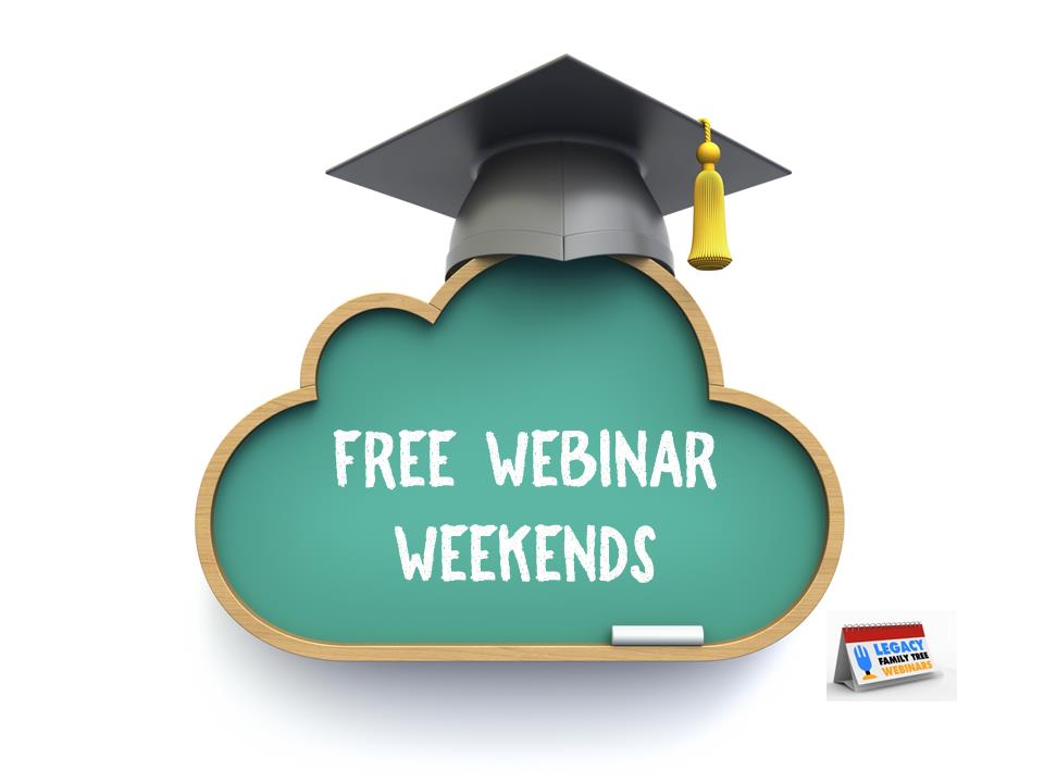 Up your genealogy game with these AMAZING and FREE online learning classes during Legacy Family Tree's Webinar Weekends in June!