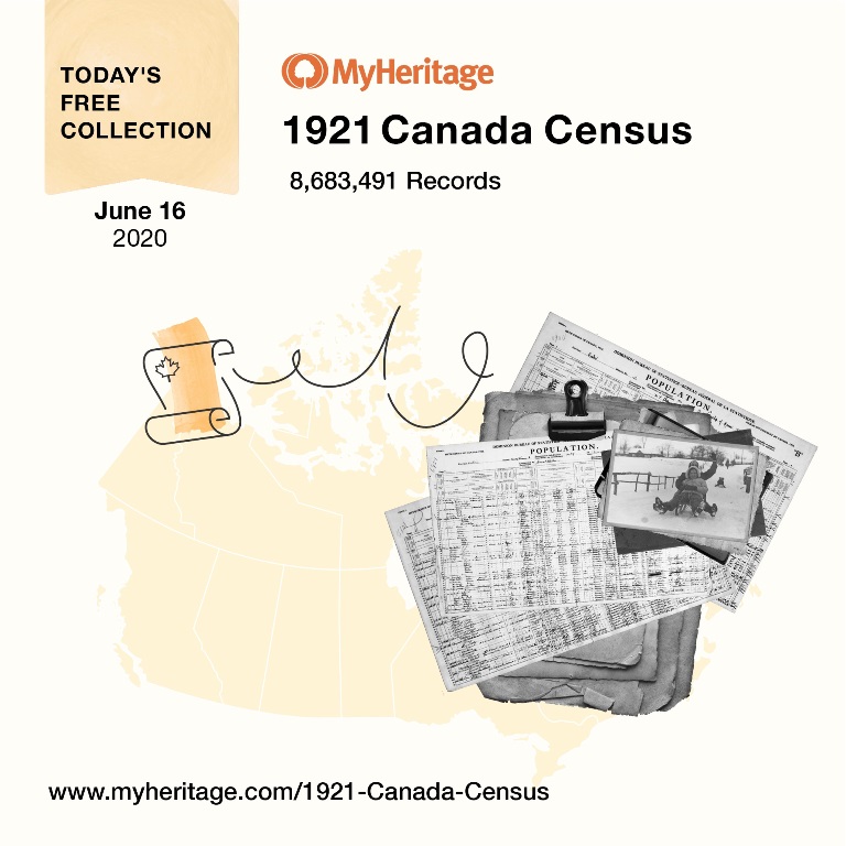 1921 Canada Census with 8,683,491 records. The 1921 Canada Census was conducted on June 1, 1921 and enumerated over 8.6 million individuals. Information recorded in the census includes: name, relationship to head of household, marital status, age at last birthday, birthplace, nationality, immigration year, naturalization year, and religion. Additional questions recorded information regarding occupation, education, literacy, and infirmities. Click HERE for access!