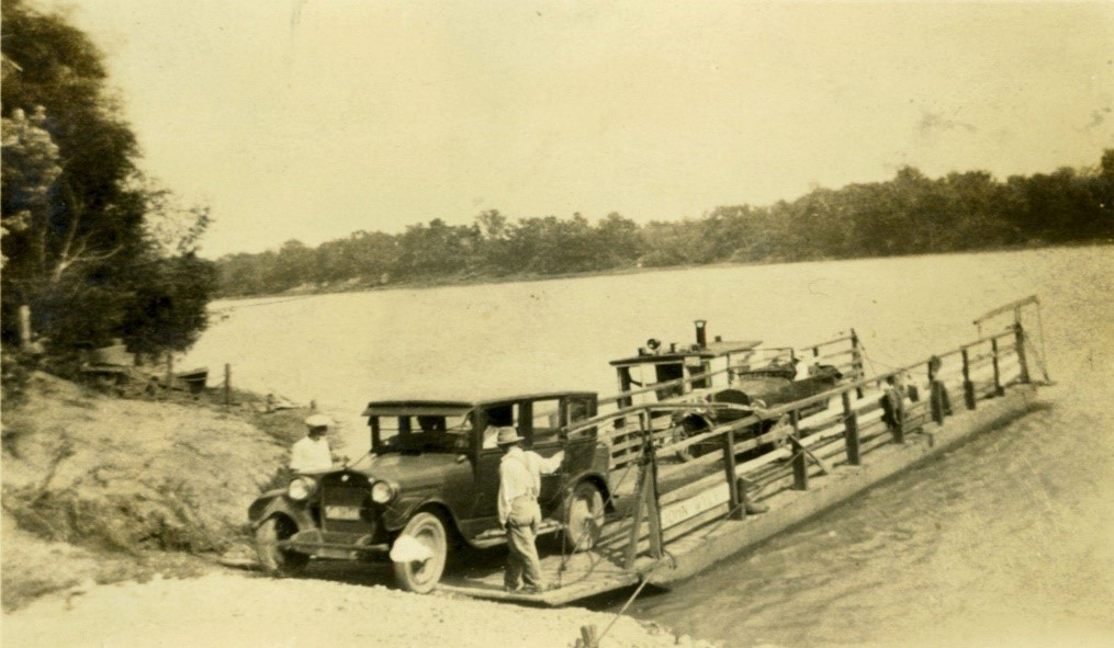 Danville Ferry, Houston County, Tennessee, ca. 1930s, Houston County, Tennessee Archives