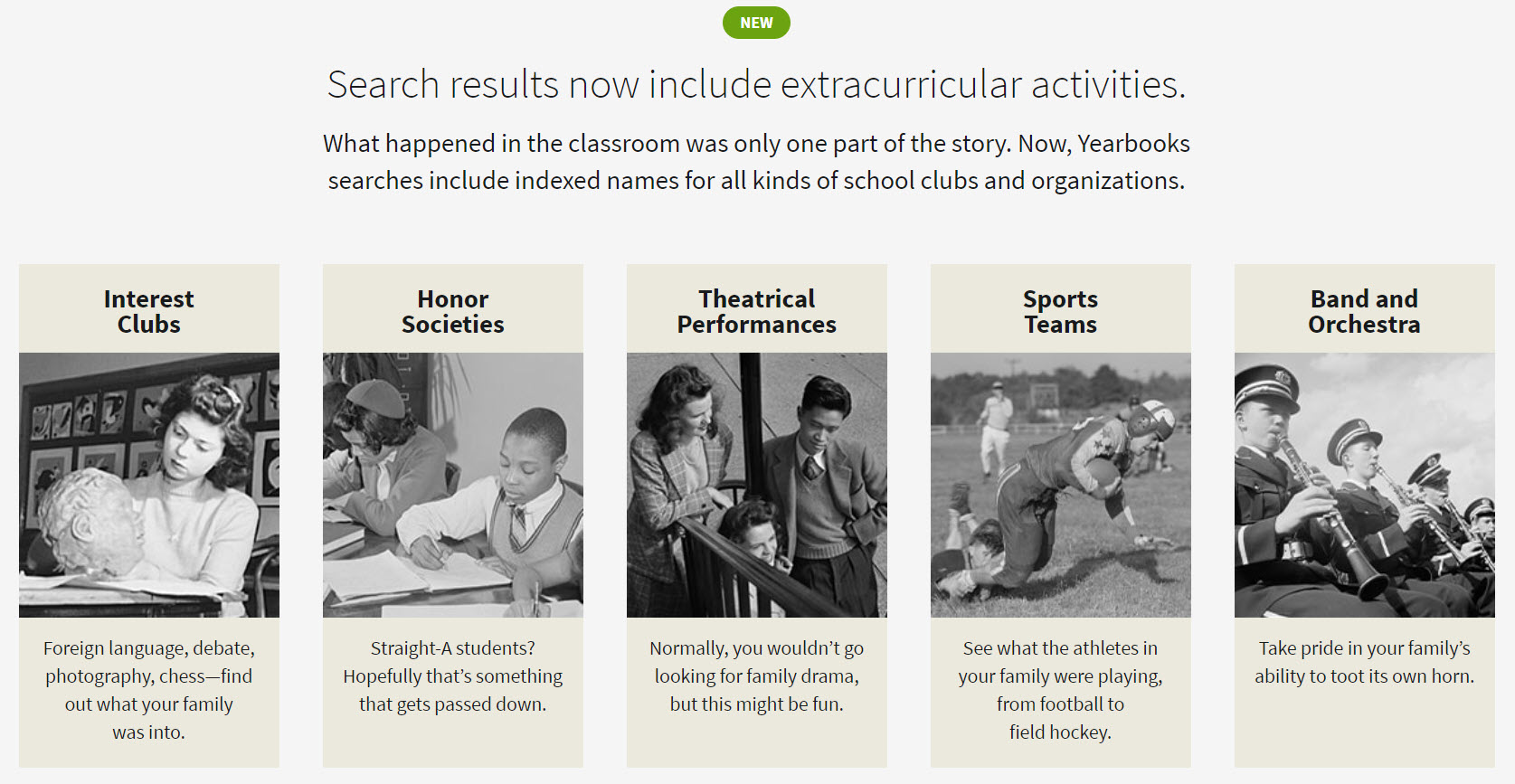 Ancestry Yearbook Records Now Include Extracurricular Activities