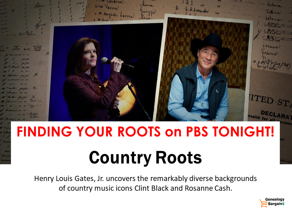 TONIGHT on FINDING YOUR ROOTS! Henry Louis Gates, Jr. uncovers the remarkably diverse backgrounds of country music icons Clint Black and Rosanne Cash.