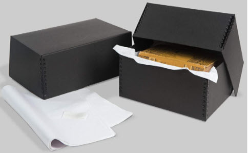 The archival materials you will need to preserve diaries include archival tissue paper and an archival box. If you have more than one diary, it is acceptable to store more than one diary in a box separated with archival tissue paper. You can purchase archival tissue paper and boxes at any of the online archival stores in the list below. Be sure to lightly wrap each diary in the archival tissue paper and lay them in the archival box. If the diaries are moving around in the box, crumple up some tissue paper and put it around the diaries so they will not move around in the box and possibly cause damage. Store the diaries in a cool, dark, and dry place in your home and enjoy reading the digital version that you have readily accessible to you on your computer.