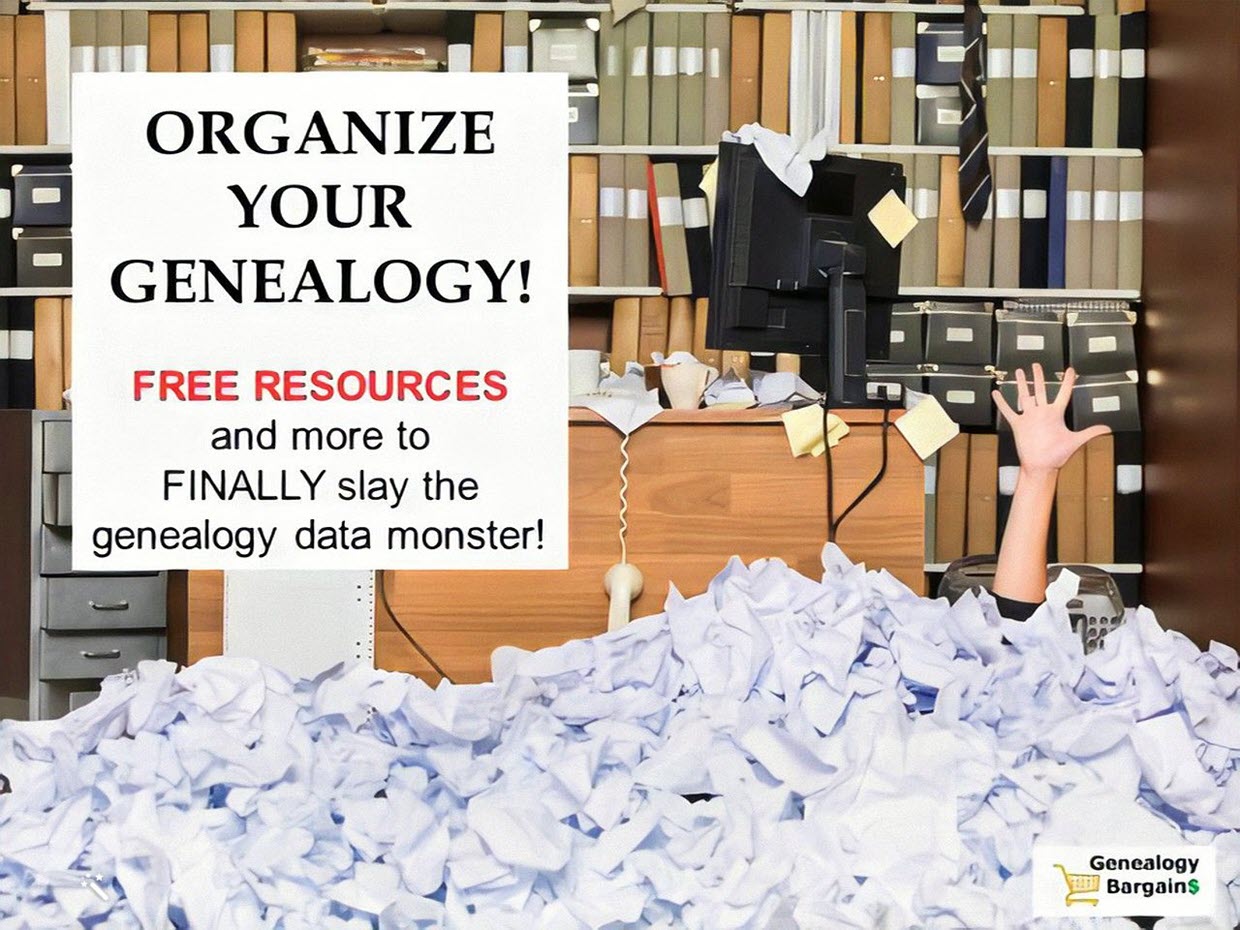 Genealogy Project Get Organized! Here's how to make sense and order out of all your genealogy and family history STUFF!