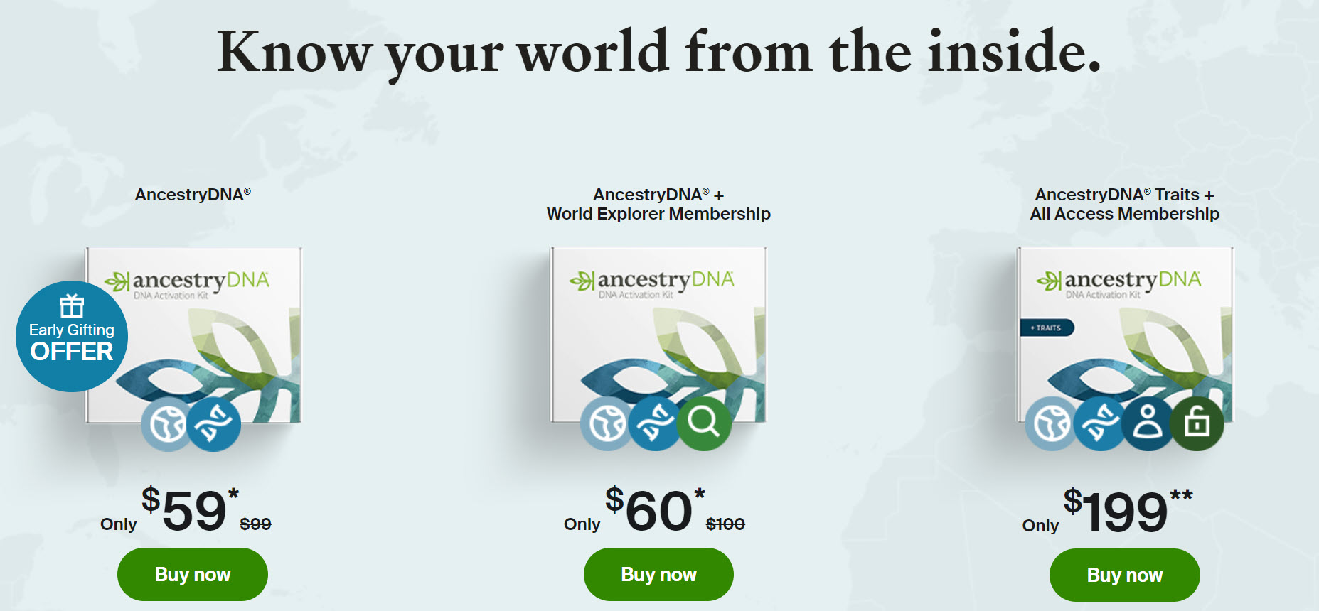 AncestryDNA Early Gifting Sale! Just $59 USD! It’s never too early to save on the perfect gift. https://genealogybargains.com/ancestryDNA-origins #ad #DNA #genealogy