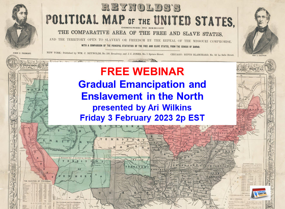 LFT Webinars Gradual Emancipation and Enslavement in the North Friday 3 February 2023