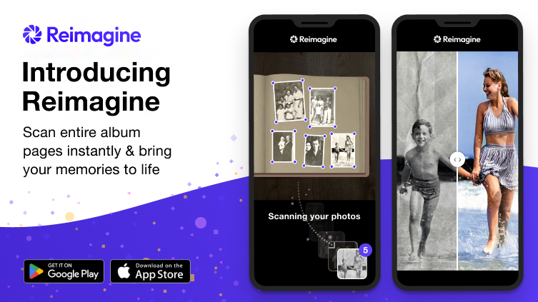 Reimagine by MyHeritage takes your family photos to the next level with its powerful scanning capabilities and use of AI