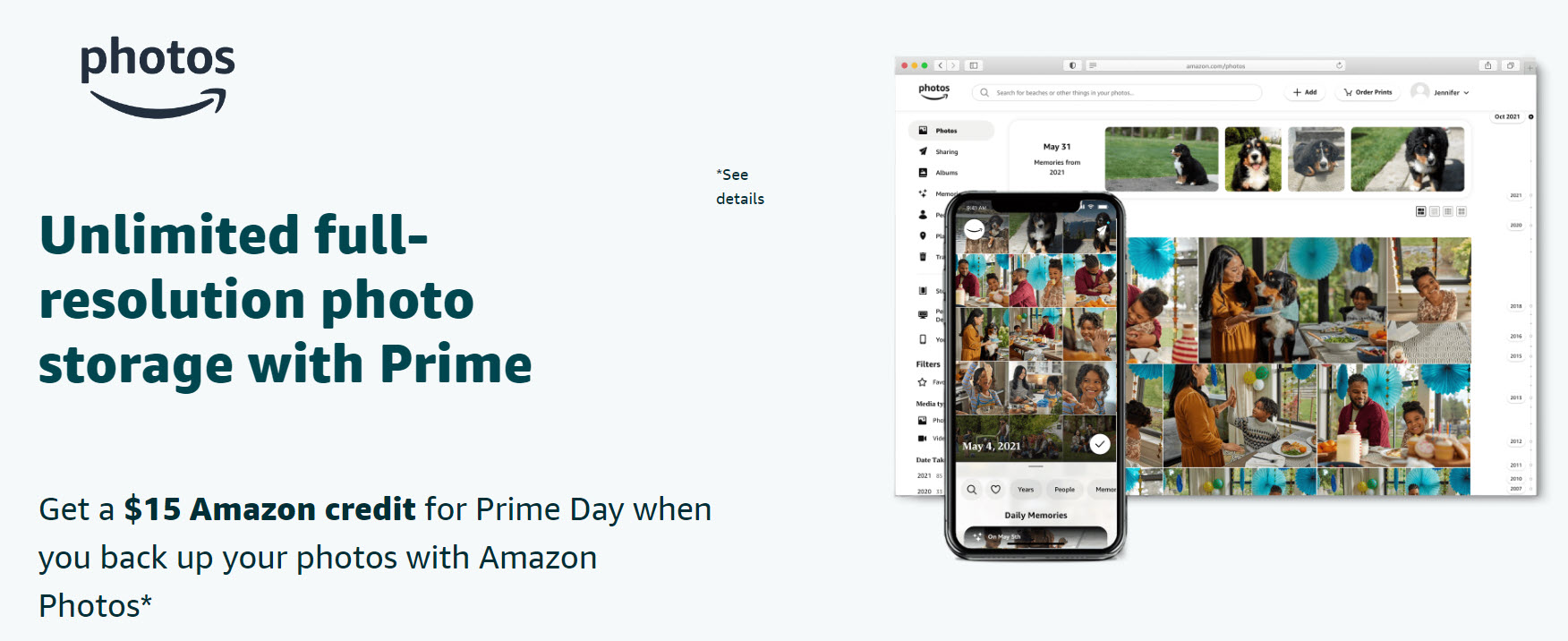 This is an AMAZING opportunity not only to get a $15 FREE CREDIT to use for Amazon Prime Day, but also a great way to backup all your scanned family photos! This offer is EXCLUSIVE to Amazon Prime members who have NEVER used Amazon Photos ... all you need to do is upload just ONE PHOTO and you'll be able to secure your $15 reward.