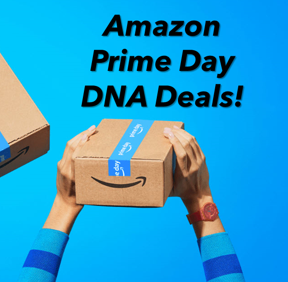If you've been waiting for a great sale on DNA test kits from vendors like 23andMe, AncestryDNA, and FamilyTreeDNA, and others ... your best bet is to check out the DNA deals during Amazon Prime Day 2023. Starting today July 11th and through tomorrow, July 12th, you can save 50% OR MORE on these popular DNA test kits! BONUS: get FREE SHIPPING with your Amazon Prime Membership!