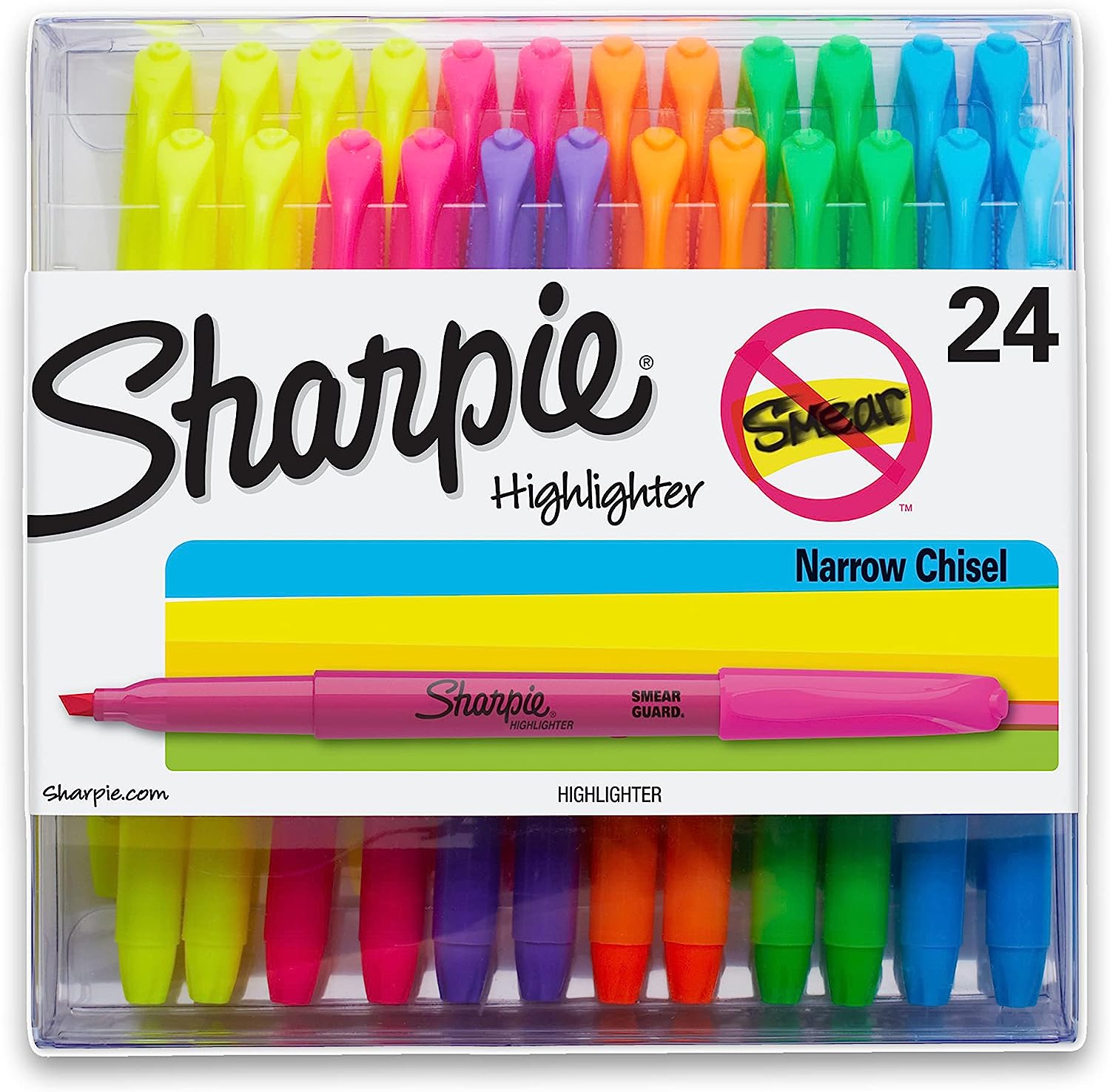 Amazon Prime Day SHARPIE Pocket Style Highlighters, Chisel Tip, Assorted Colors, 24 Count