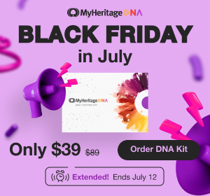 EXTENDED! MyHeritage Black Friday in July Sale – $39 USD!