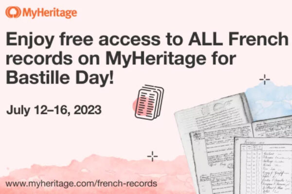 FREE ACCESS to Over 1.1 BILLION French Records at MyHeritage!
