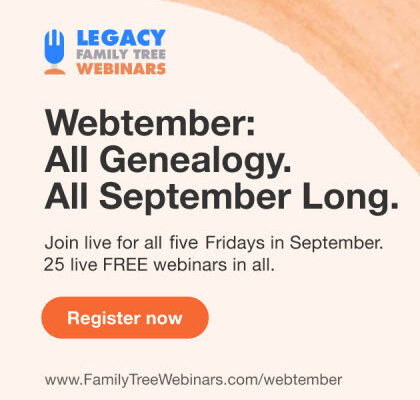 Genealogy Webtember 2023 IS HERE!