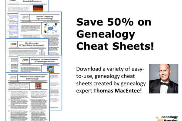 Genealogy Cheat Sheets Sale – Save 50%!