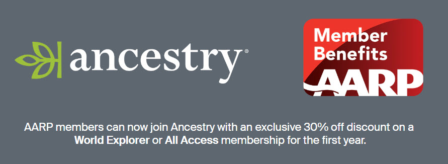 AARP Discount on Ancestry: Save 30% on World Explorer or All Access Memberships