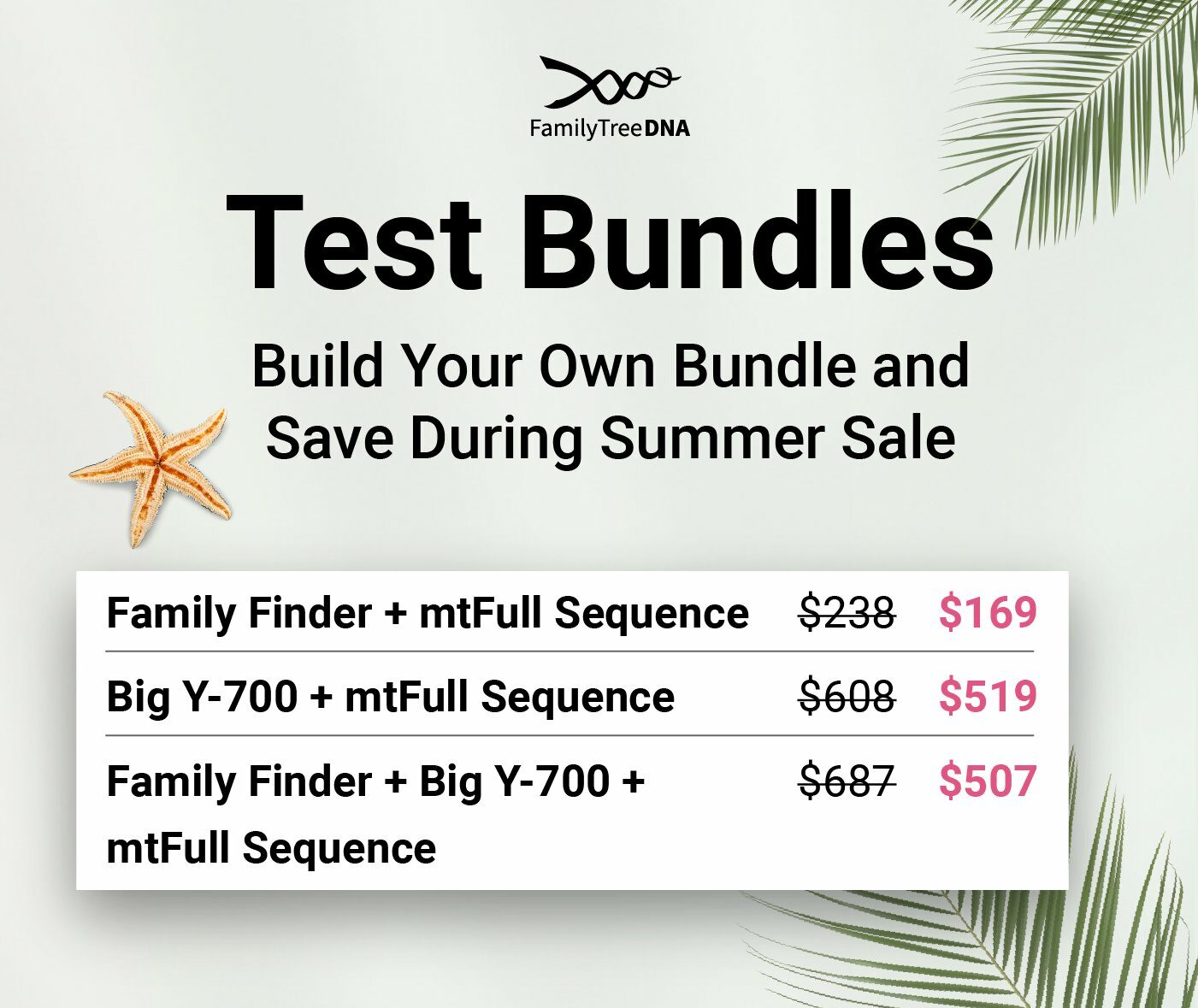 EXTENDED FamilyTreeDNA Summer Sale: Bundles