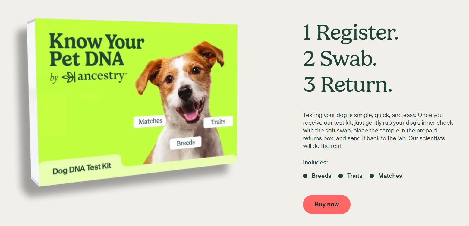 Ancestry National Puppy Day Sale! Save on Ancestry's New Pet DNA Test Kit!
