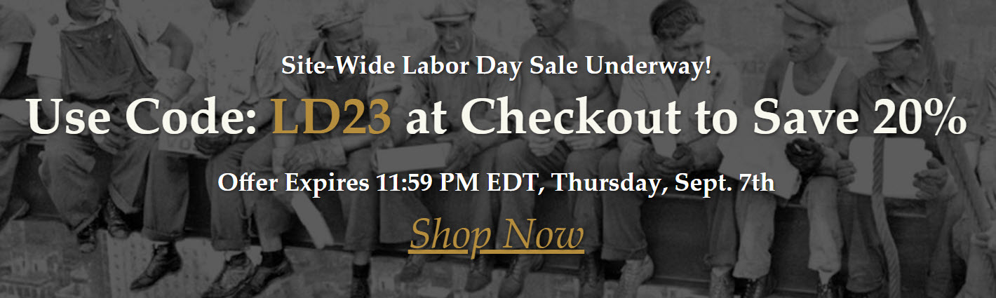 Genealogical Publishing Company Labor Day Sale! Welcome to the annual Genealogical Publishing Company Labor Day Sale starting today through 11:59 PM EDT, Thursday, September 7th, you can order any product available at Genealogical Publishing Company at a discount of 20% off the current selling price of the books(s) of your choice.
