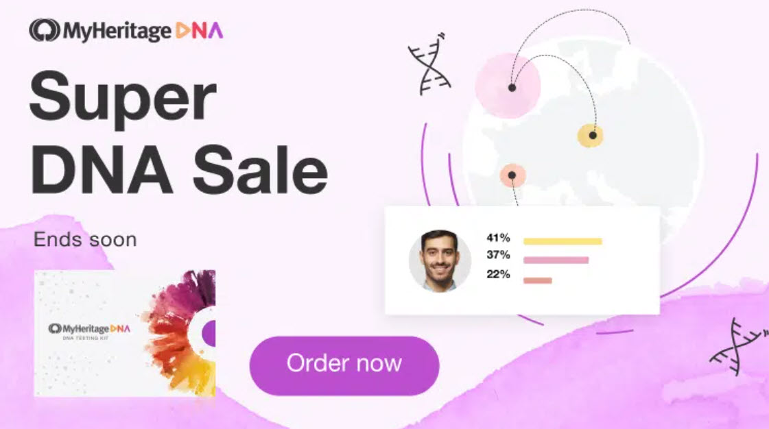 MyHeritage Super DNA Sale: Save over 50% plus FREE SHIPPING!