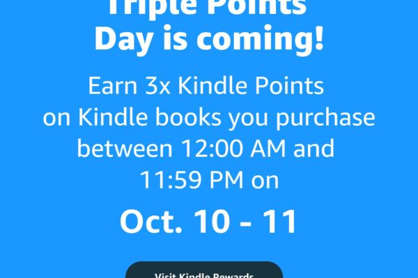 Amazon Kindle Rewards TRIPLE POINTS – October 10-11 Only!