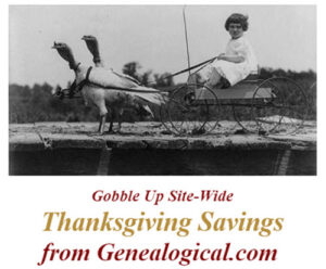Genealogy Cyber Weekend Roundup! Thanksgiving Sale at Genealogical Publishing Company