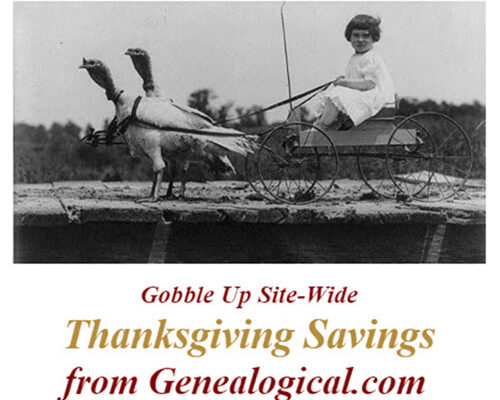 Thanksgiving Sale on Genealogy Books at Genealogy.com