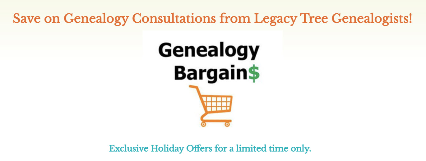 Genealogy HELP! Get the "push" you need with a consultation from Legacy Tree Genealogists!