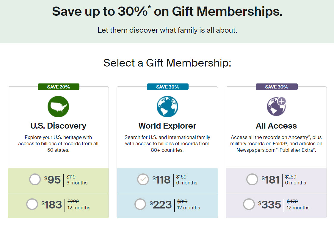 Ancestry Holiday Sale 2023 Gift Memberships: Three Ways to Save