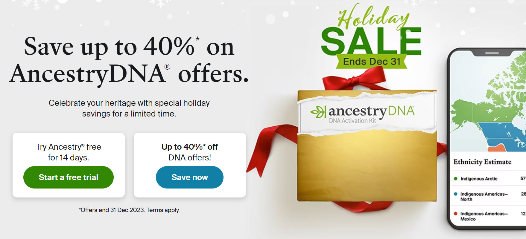 Ancestry DNA Holiday Offer 2023