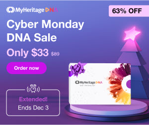 MyHeritage Cyber Monday DNA Sale EXTENDED – Save 63%