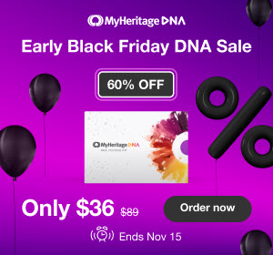 MyHeritage Early Black Friday DNA Sale – Just $36 USD!