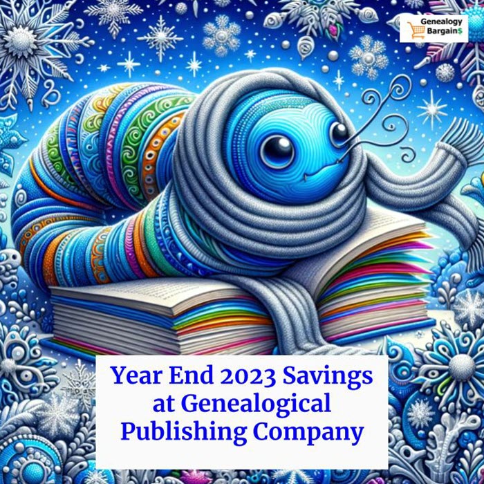 Year End 2023 Savings Genealogy Books: Save 20% on those MUST HAVE genealogy books at Genealogical Publishing Company
