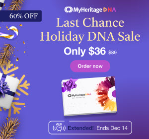 MyHeritage Last Chance Holiday DNA Sale