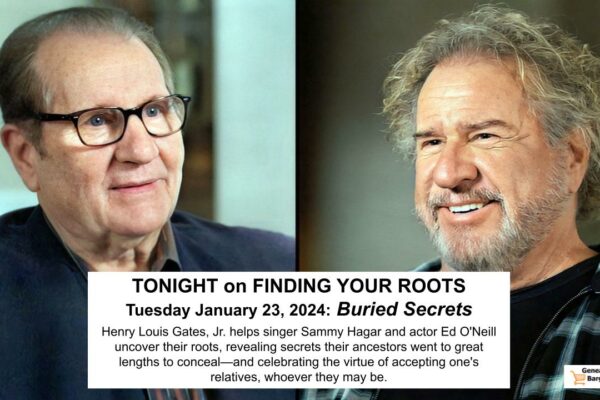 Sammy Hagar and Ed O’Neill on Finding Your Roots TONIGHT January 23, 2024