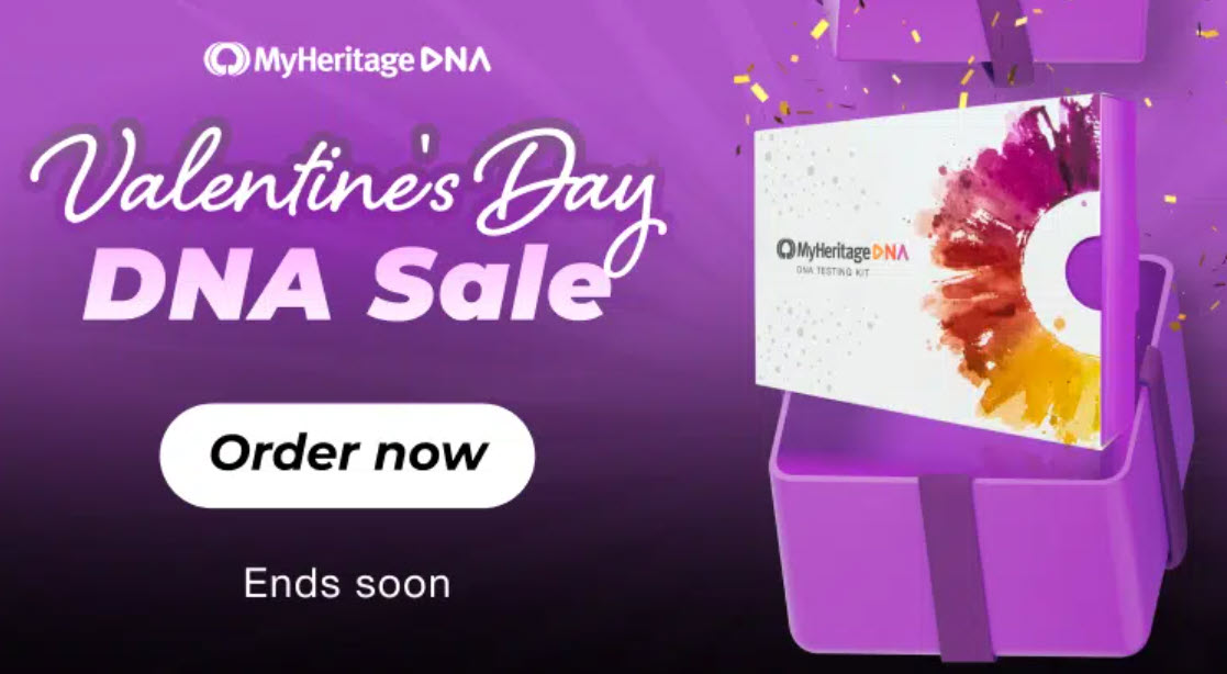 MyHeritage Early Valentine Day DNA Sale