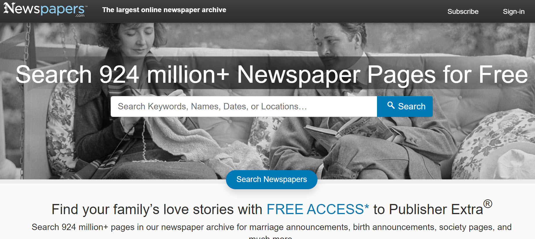 FREE ACCESS Historical Newspaper Archive! Search Over 924 MILLION Pages at Newspapers.com!