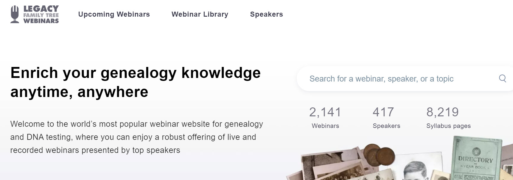 FREE Genealogy Webinars from Legacy Family Tree and More!