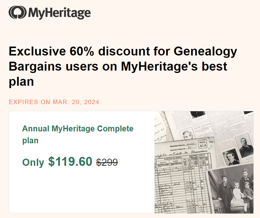 60 Percent Off MyHeritage: Unlock Your Family History