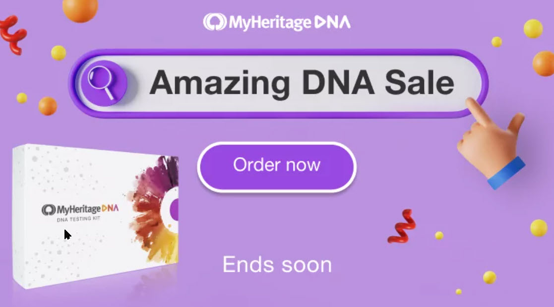 MyHeritage Amazing DNA Sale - Just $39 USD!