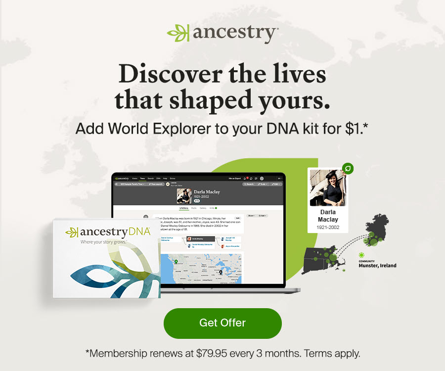 National DNA Day Sales: Add World Explorer to AncestryDNA for Just $1 USD!