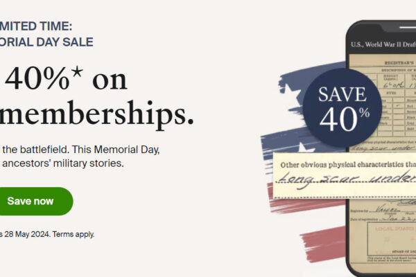 Ancestry Memorial Day Sale – How Will YOU Honor Your Military Ancestors?