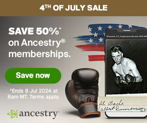 50 Percent Off Ancestry – 4th of July Sale!