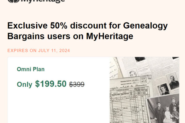 50 Percent Off MyHeritage – Save on MyHeritage Omni